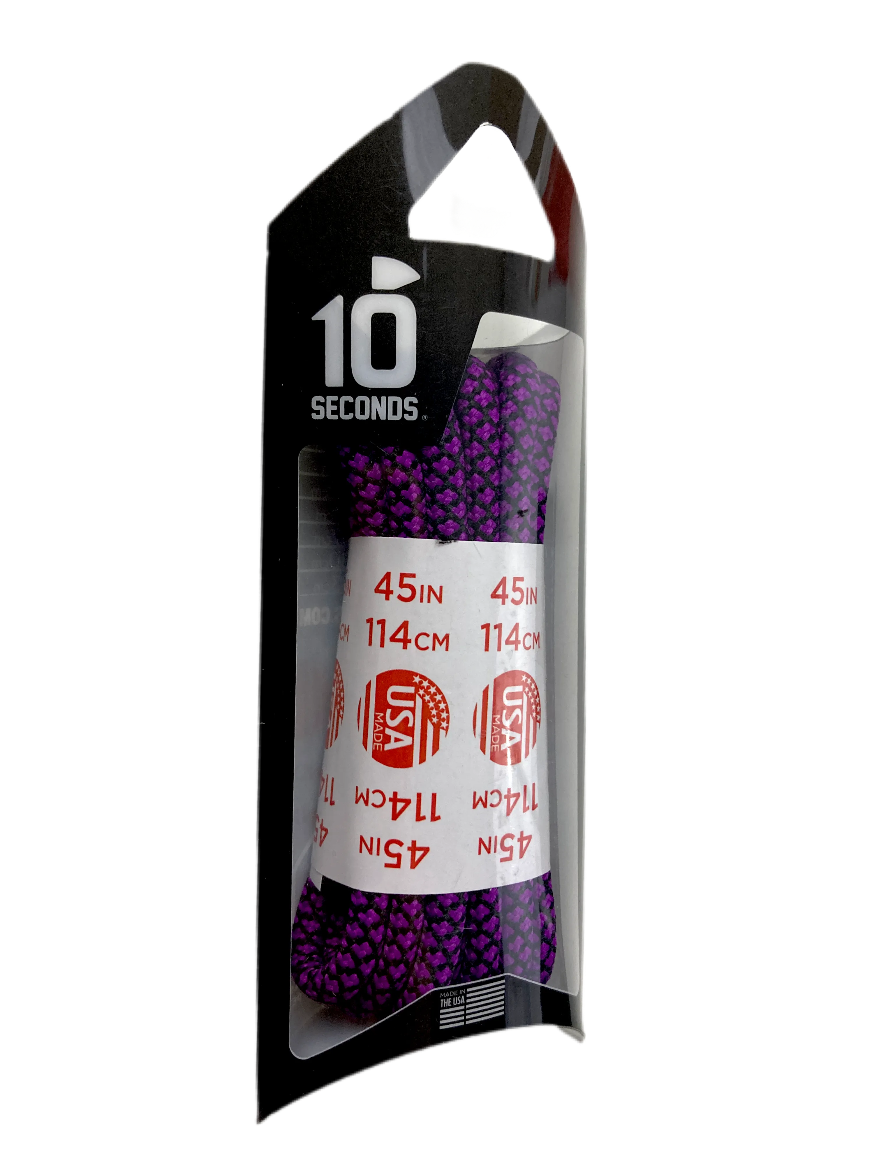 10 Seconds ® Athletic Jumbo Round Laces | Electric Fuchsia/Black Honeycomb