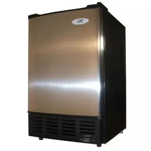 12 Lbs. Under-Counter Freestanding Ice Maker in Stainless Steel