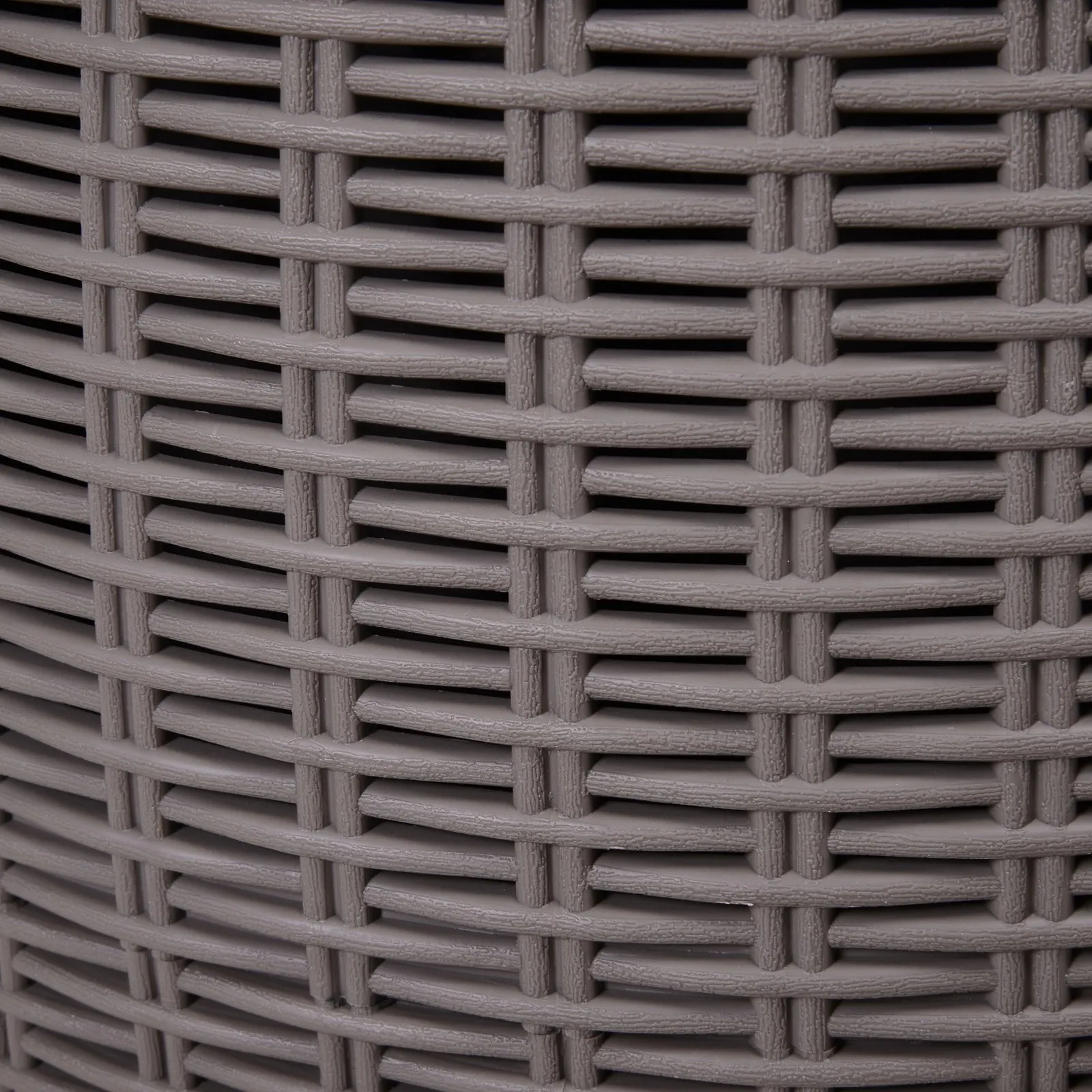 45L Outdoor Rattan-Effect Lift-Top Ice Cooler Table Grey