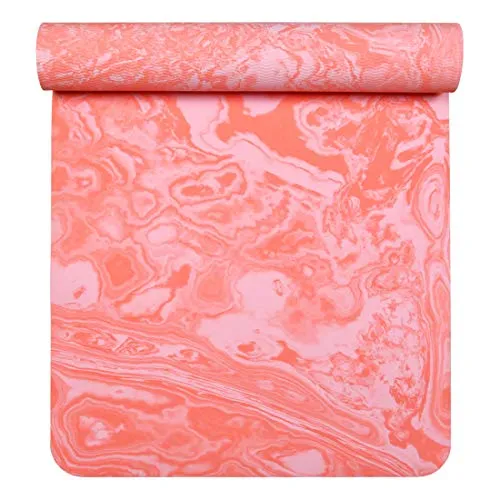 AIMERDAY Non Slip Yoga Mat Eco Friendly TPE Exercise Mat Premium Print 1/4 Inch Thick High Density Lightweight Pilates Mat with Carrying Strap for Floor Workout, Fitness & Hot Yoga 72" x 24"