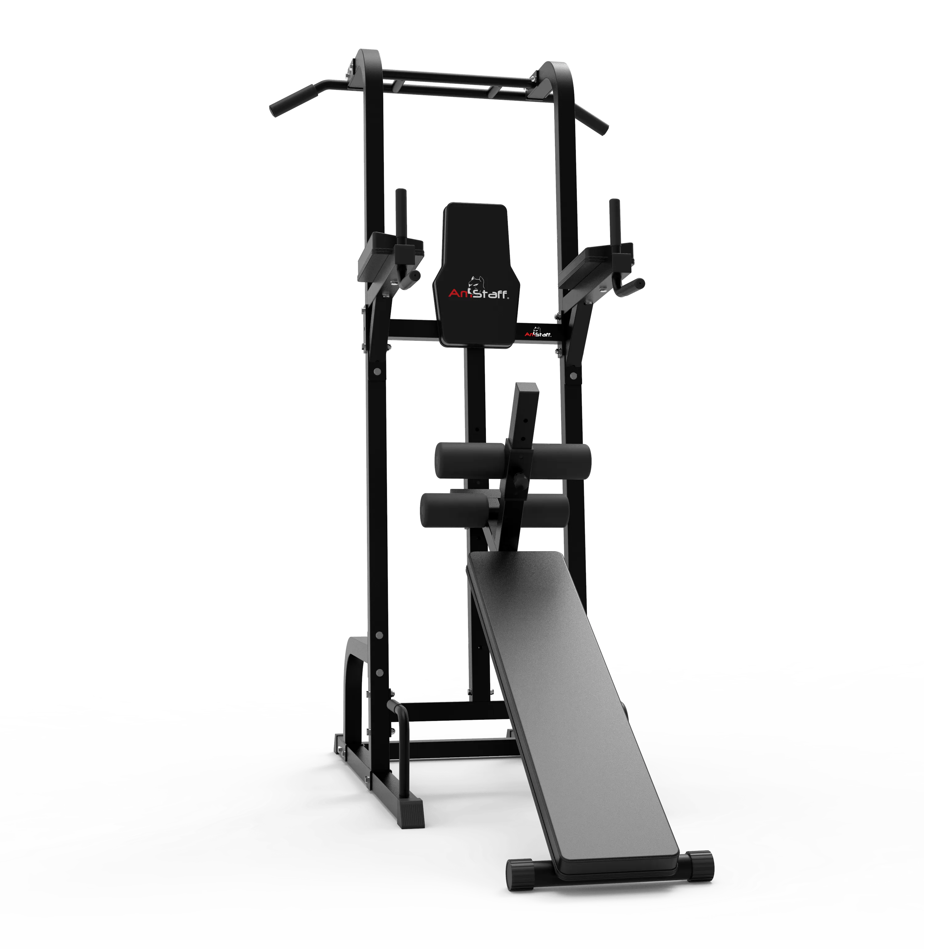 AmStaff DF2421 Power Tower Vertical Knee Raise Dip Station w/ Situp Bench