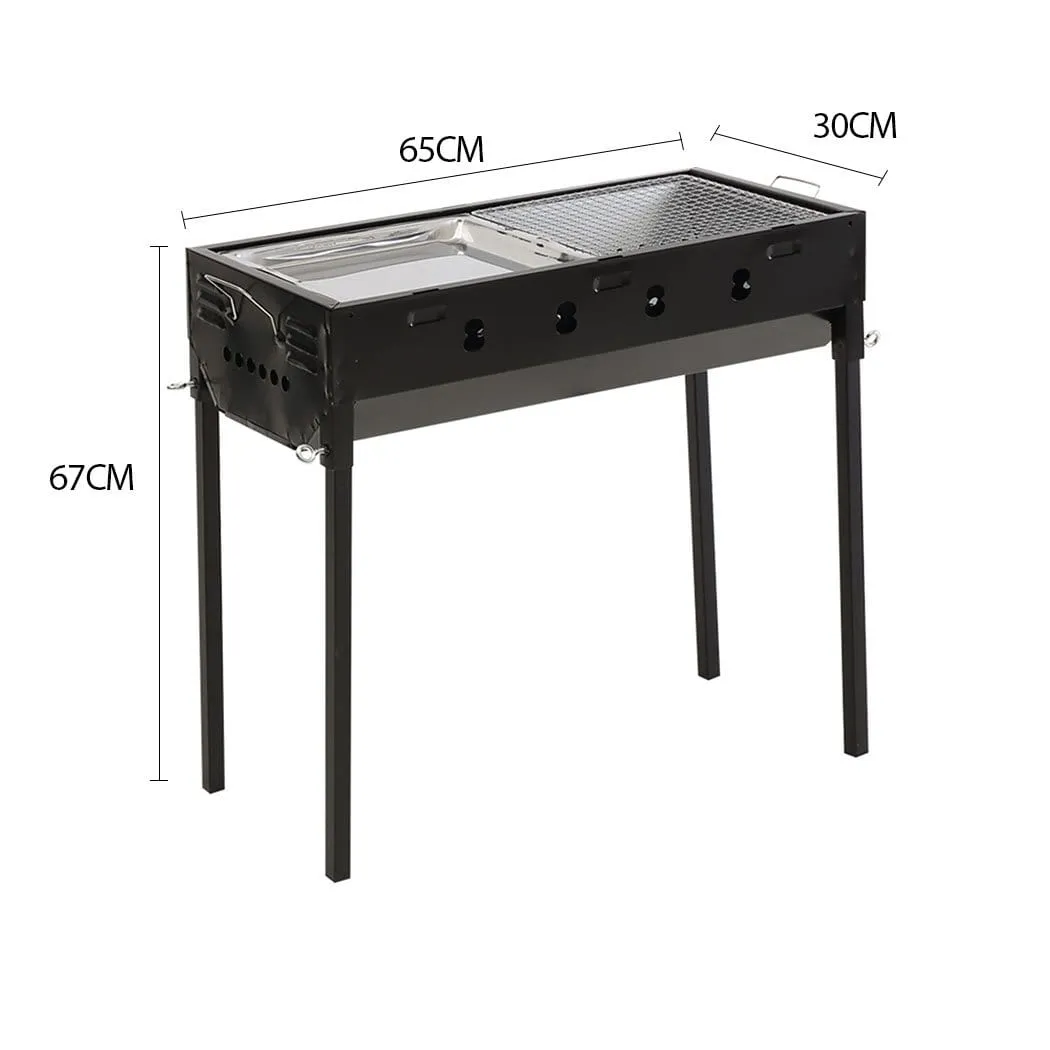 Charcoal BBQ Grill Portable Hibachi Outdoor Barbecue Set Camping Picnic Grills