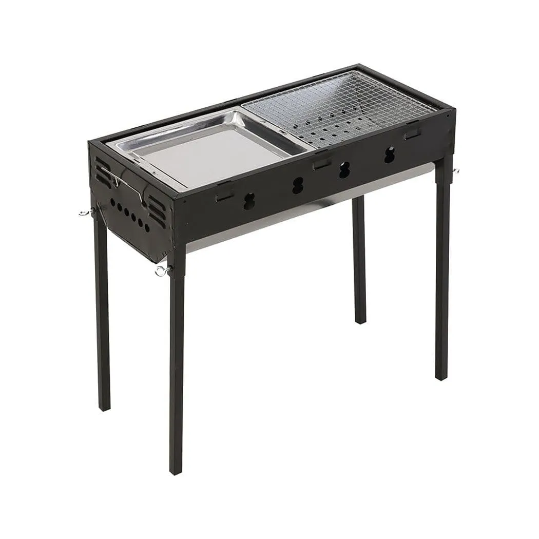 Charcoal BBQ Grill Portable Hibachi Outdoor Barbecue Set Camping Picnic Grills