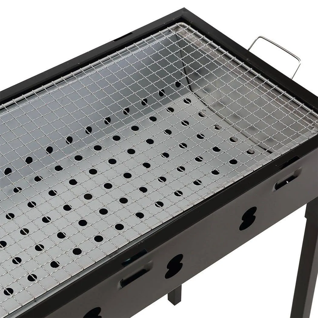 Charcoal BBQ Grill Portable Hibachi Outdoor Barbecue Set Camping Picnic Grills