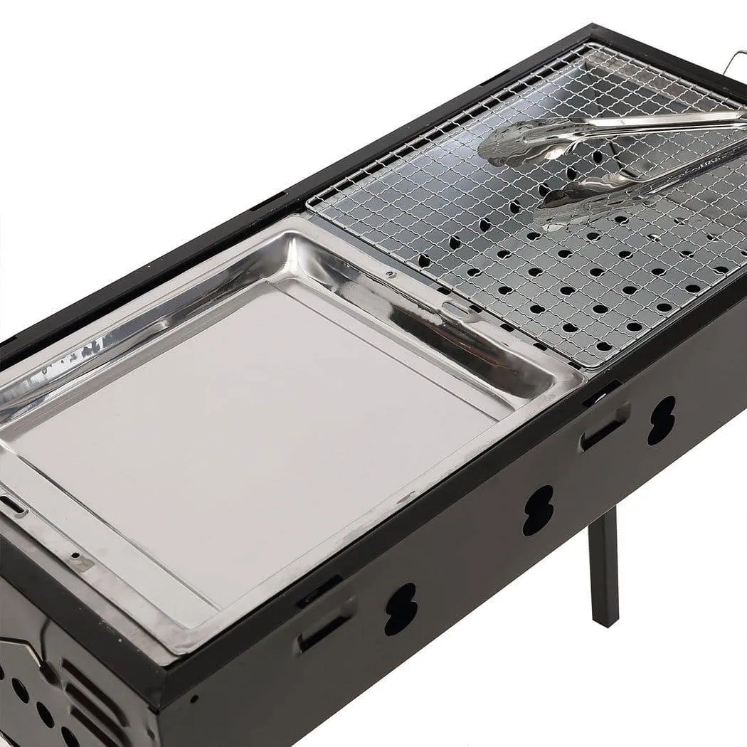 Charcoal BBQ Grill Portable Hibachi Outdoor Barbecue Set Camping Picnic Grills