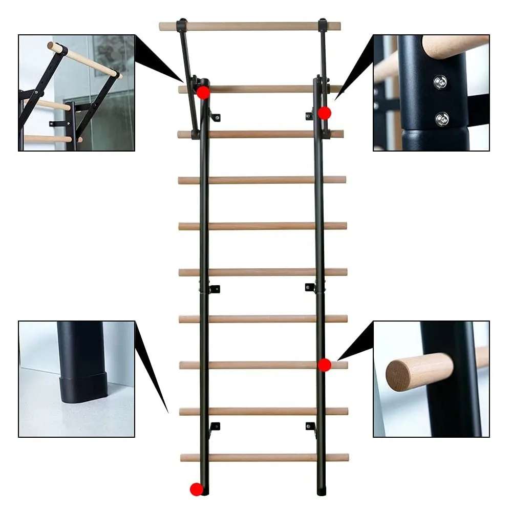 DHT WA1-D Pull Up Bar Assembly for WA2 Stall Bars Training Home Gym