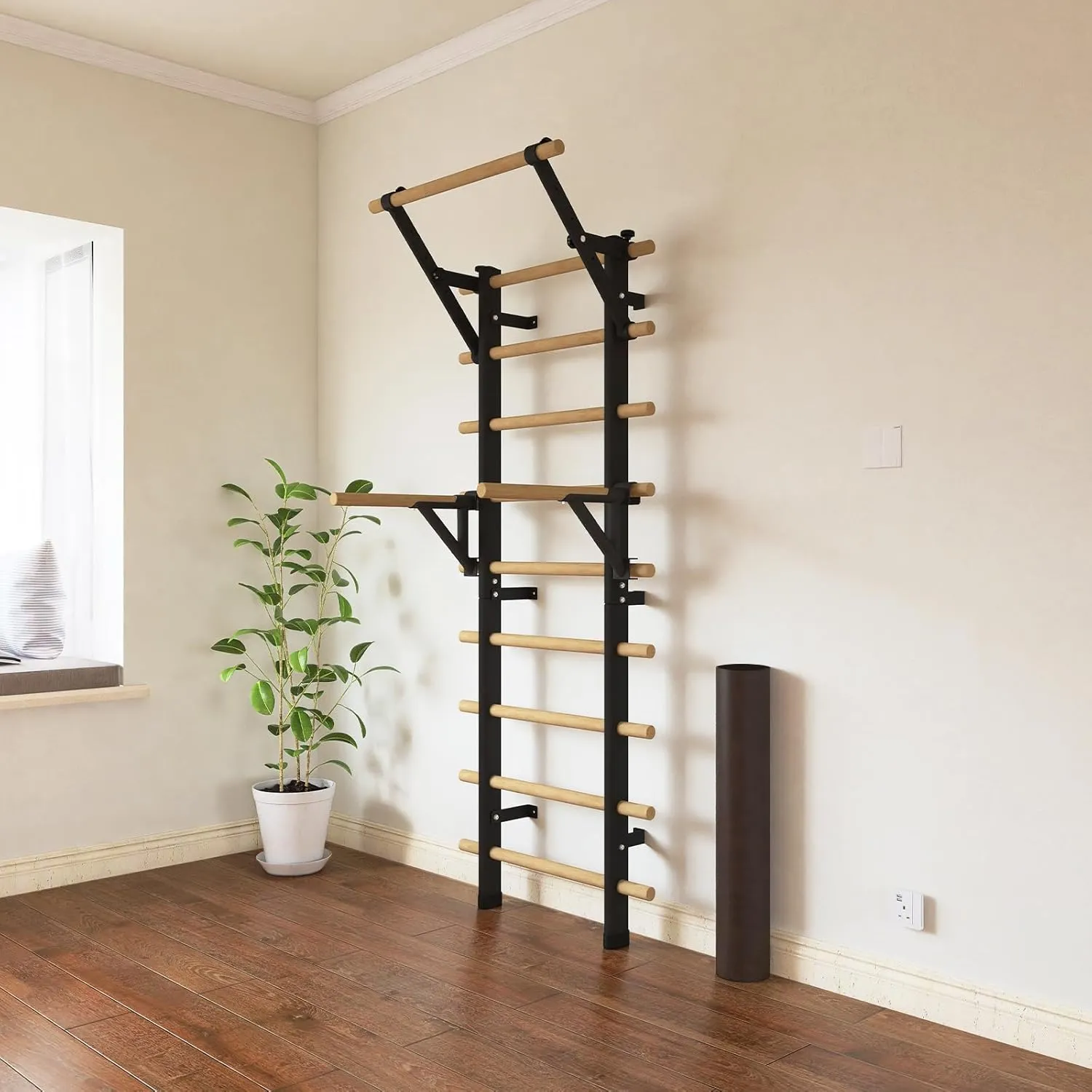 DHT WA1-D Pull Up Bar Assembly for WA2 Stall Bars Training Home Gym