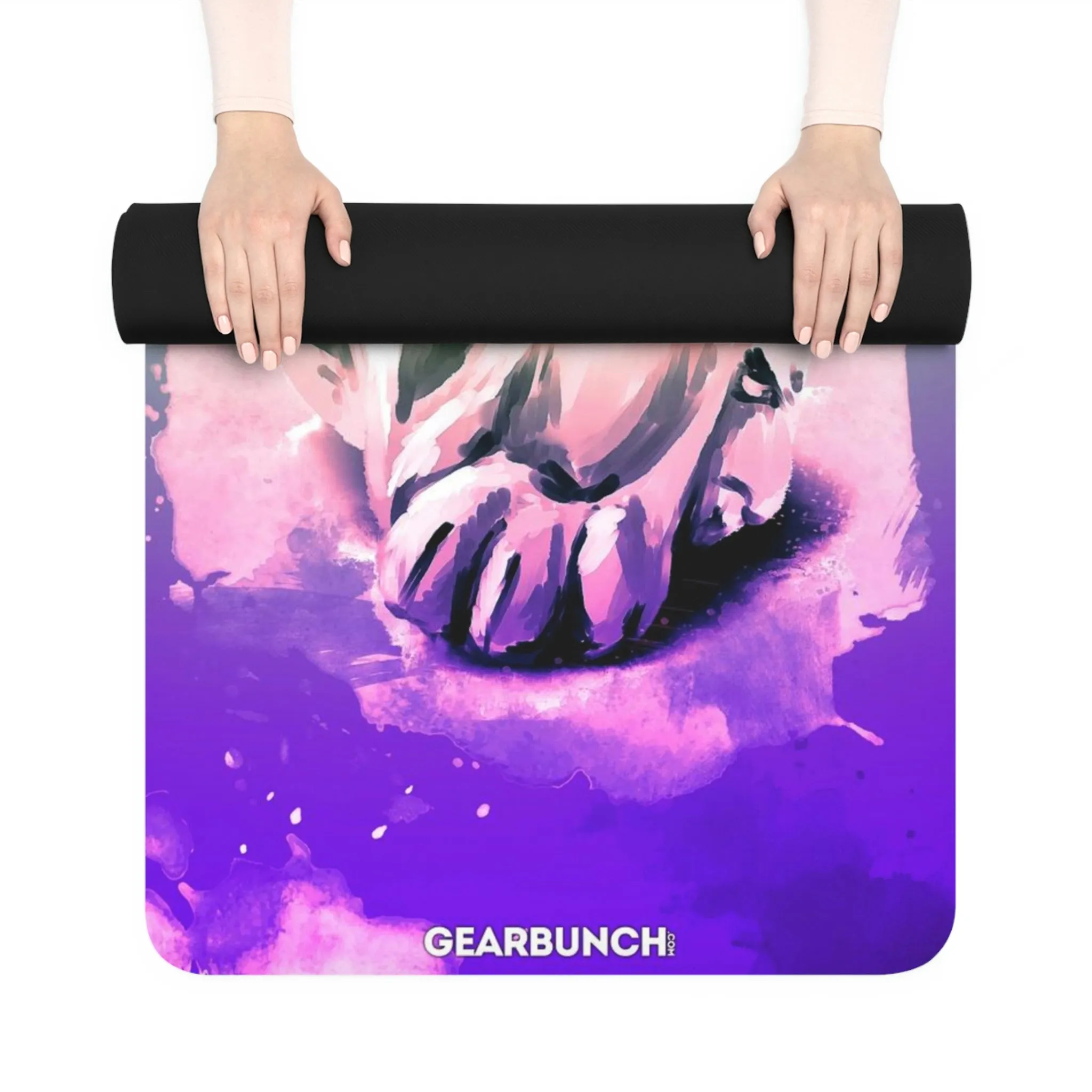 GearBunch Watercolor Snow Tiger Yoga Mat