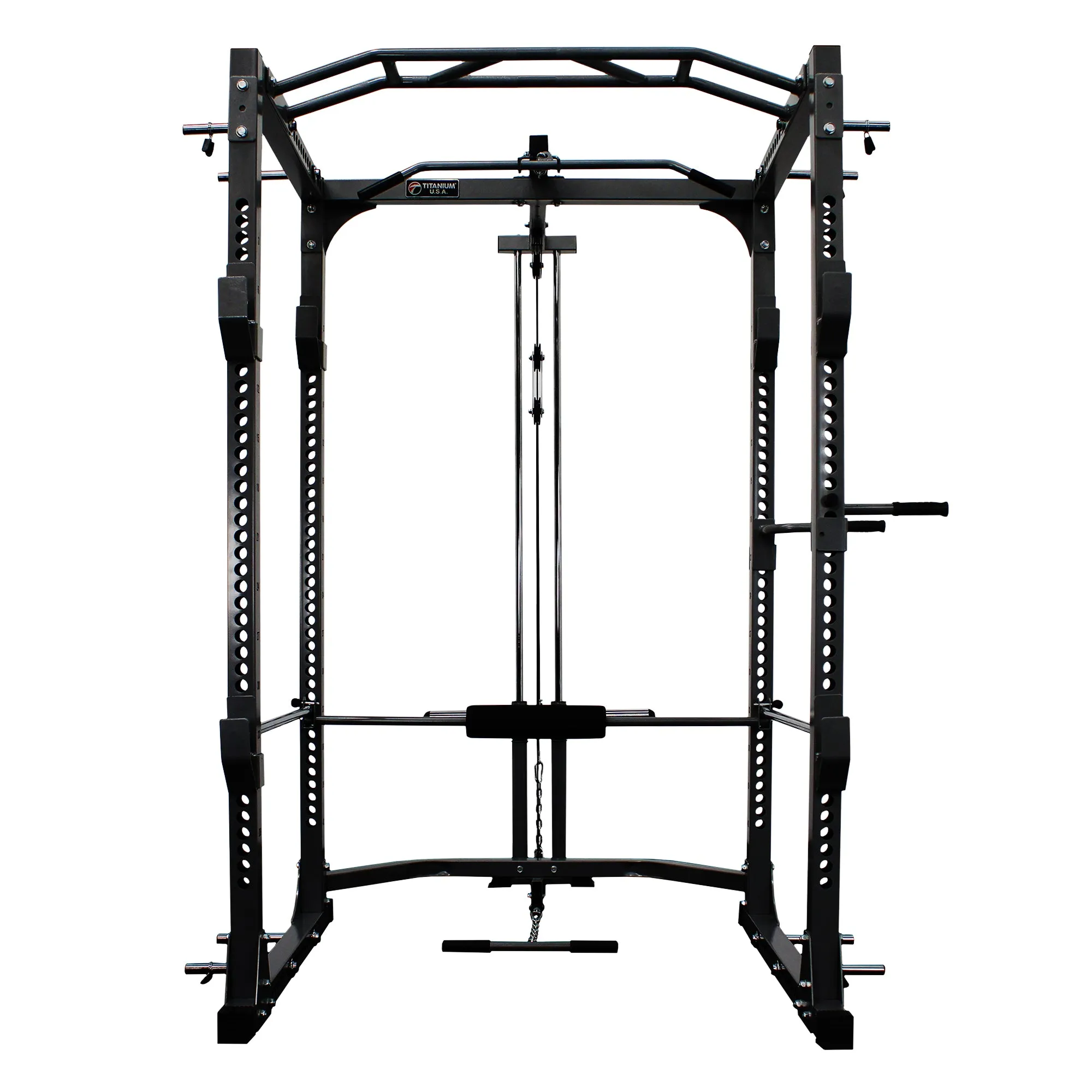 H-0076LP POWER CAGE WITH LAT PULL DOWN AND SEATED ROW