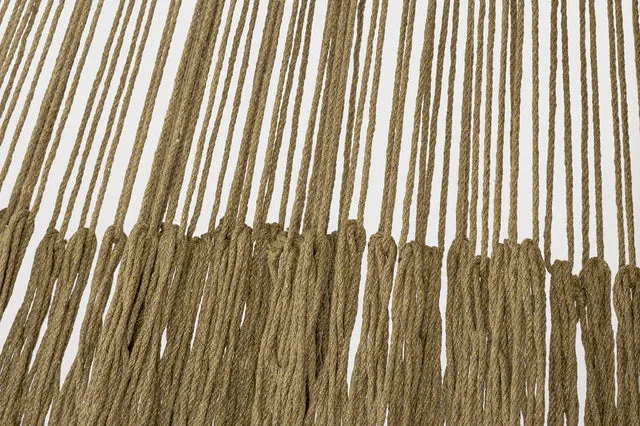 Mayan Legacy King Size Outdoor Cotton Mexican Hammock in Cedar Colour