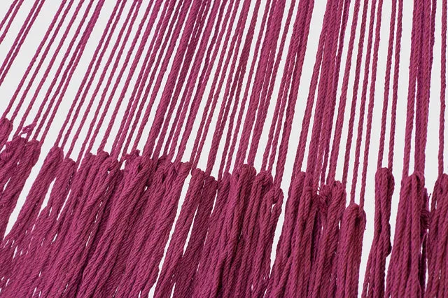 Mayan Legacy King Size Outdoor Cotton Mexican Hammock in Mexican Pink Colour