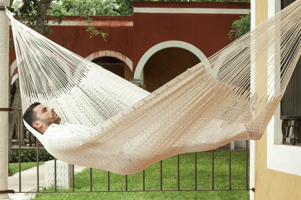 Outdoor Cotton Hammock Queen Size - Cream