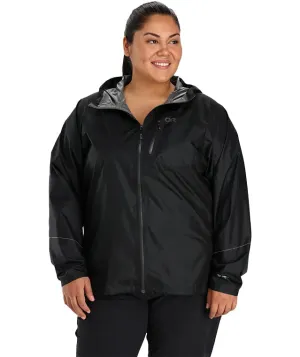 Outdoor Research Womens Helium Rain Jacket Black Sizes 1X - 4X