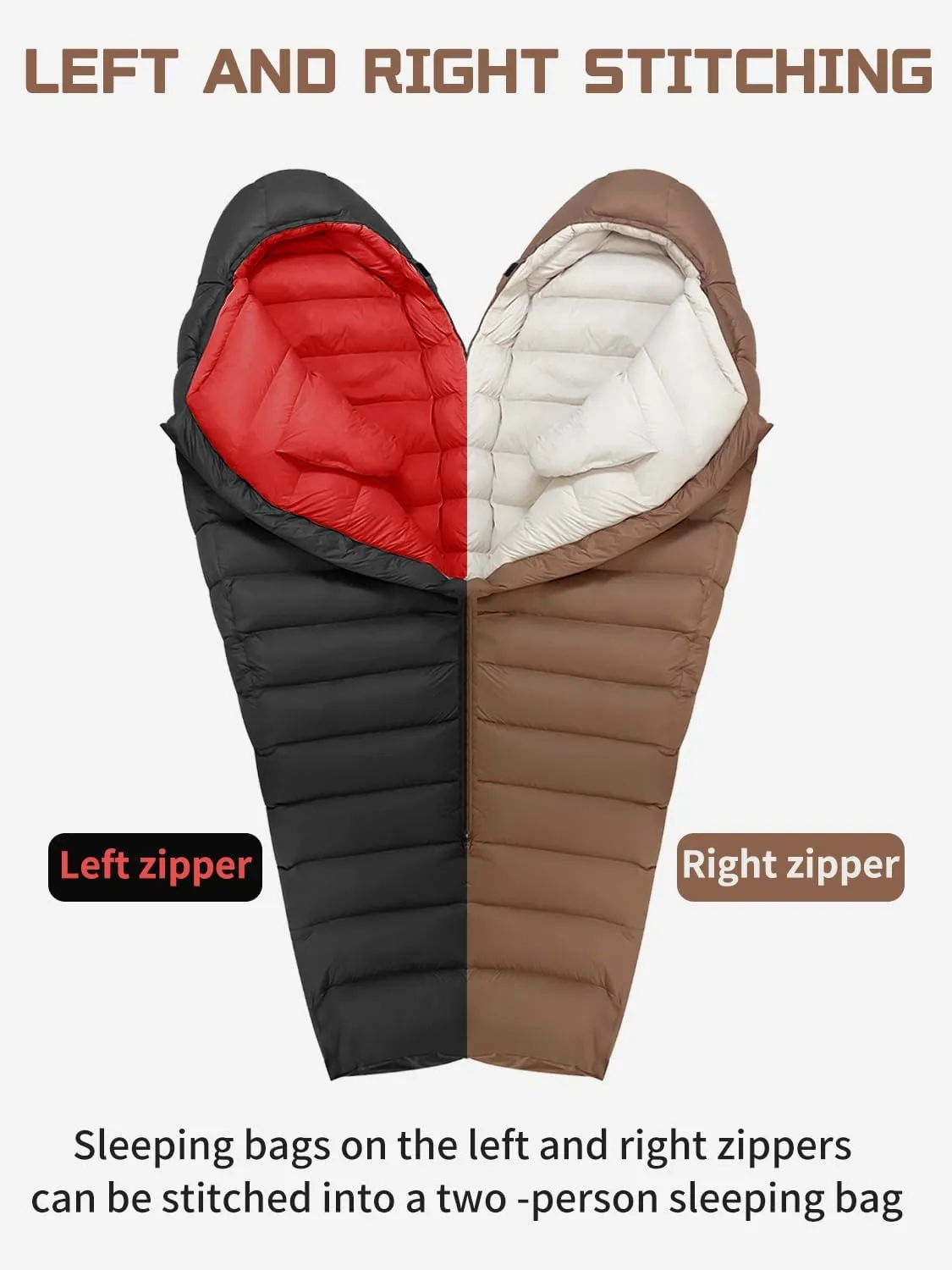 QEZER Winter Down Sleeping Bag 660FP -12℃ (QDM-1000H)