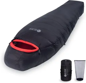 QEZER Winter Down Sleeping Bag 660FP -12℃ (QDM-1000H)