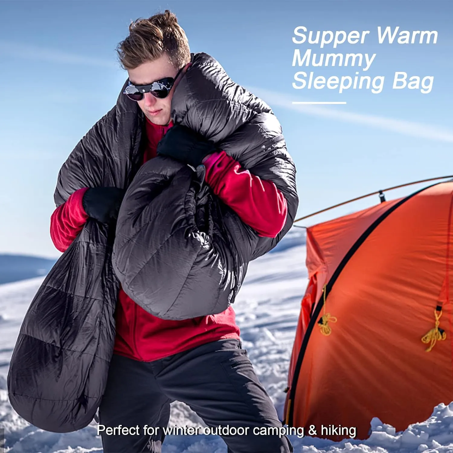 QEZER Winter Down Sleeping Bag 660FP -12℃ (QDM-1000H)