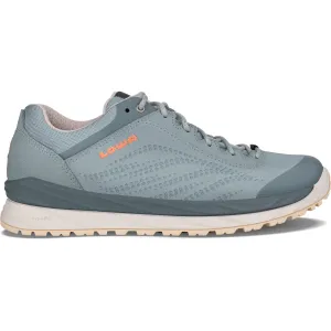 Reboxed Lowa Women's Malta GTX Lo Hiking Shoes Ice Blue/Mandarin 9.5