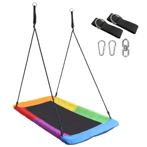 Saucer swing for backyard