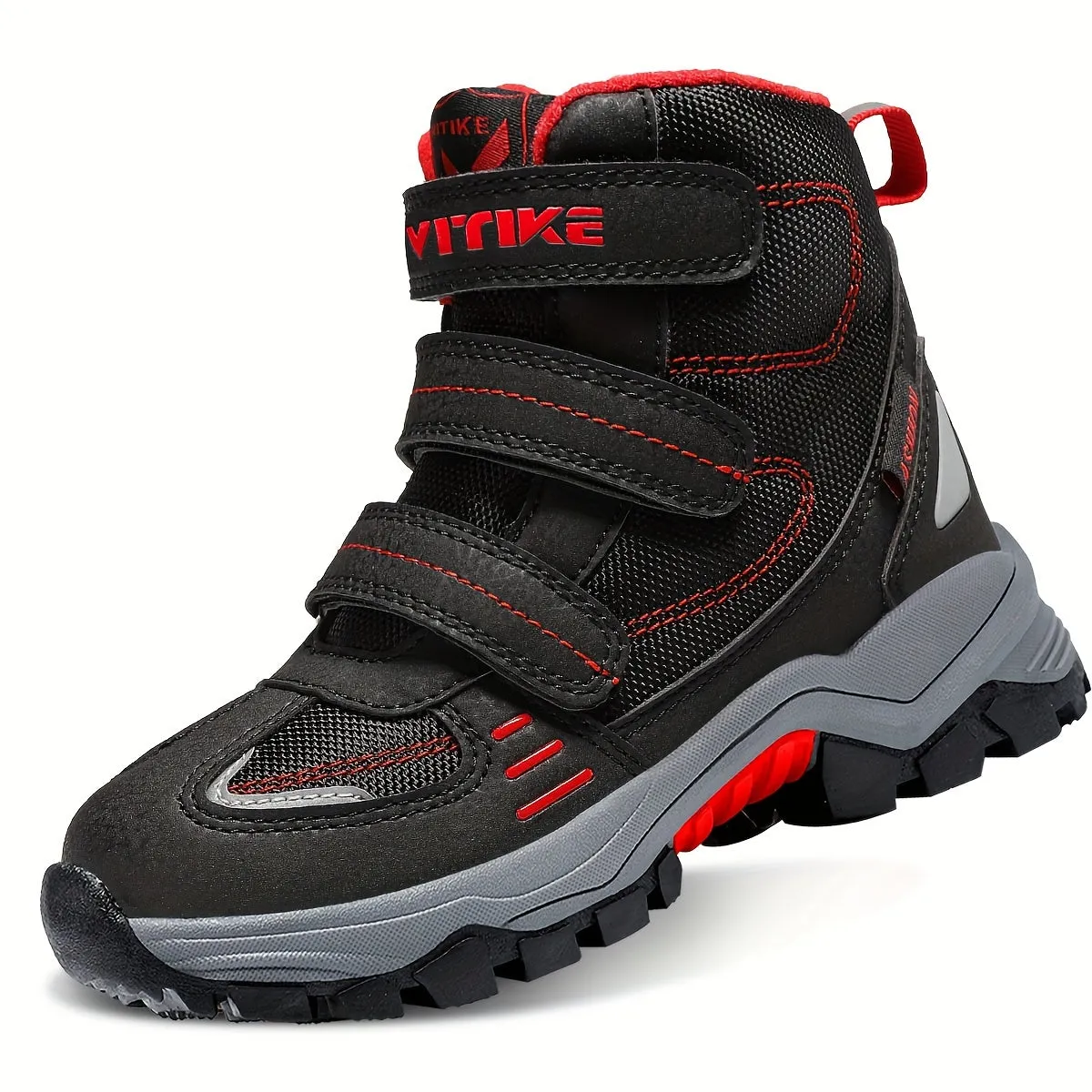 WarmthPro Boys' Insulated Snow Hiking Boots - Waterproof, Non-Slip, Super Warm Winter Boots for Outdoor Adventures - Durable, Breathable, and Comfortable