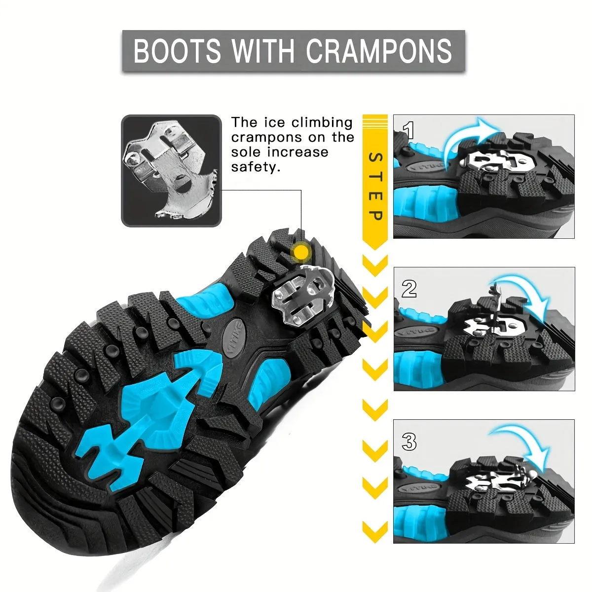 WarmthPro Boys' Insulated Snow Hiking Boots - Waterproof, Non-Slip, Super Warm Winter Boots for Outdoor Adventures - Durable, Breathable, and Comfortable