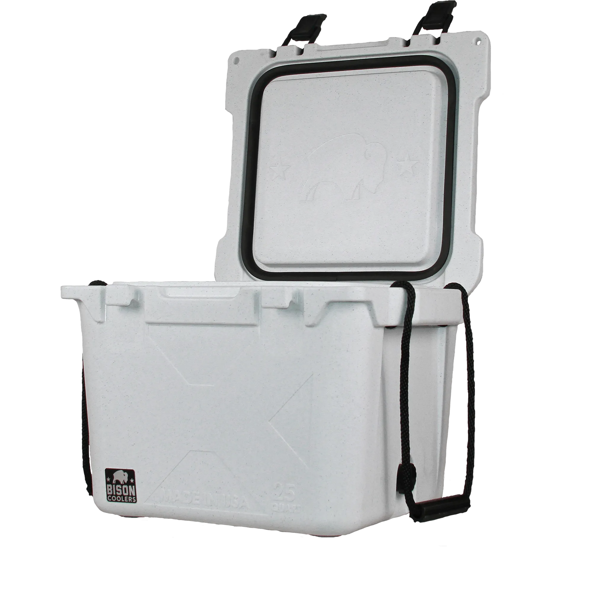 White 25 QT Bison Cooler