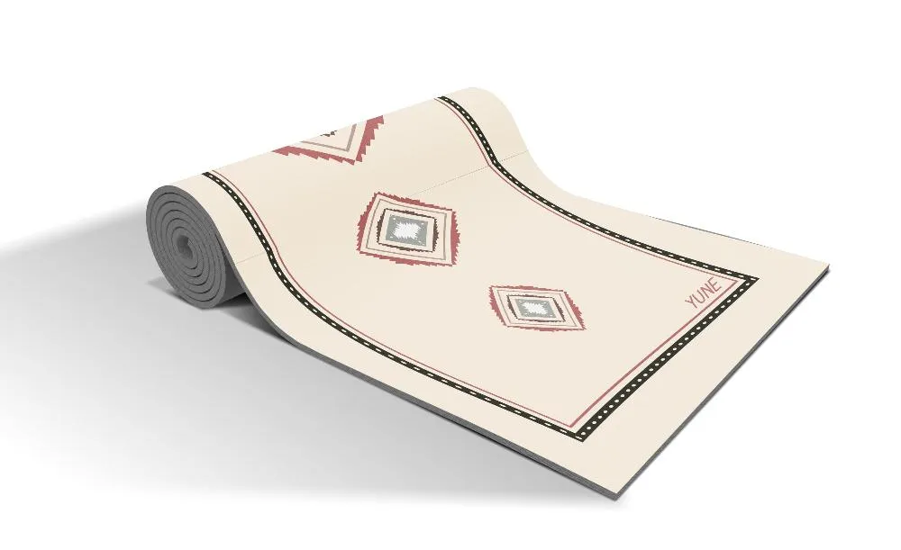 Yoga Mat | 6mm Thick | Beige| Non-Slip | Eco Friendly | Yune Yoga | Simone