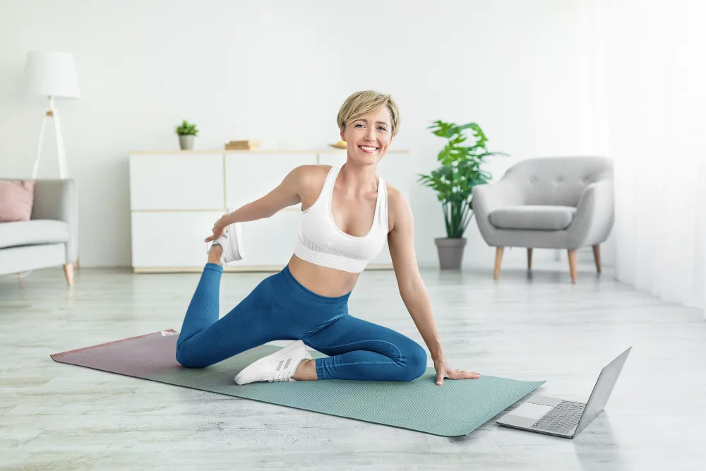 Yoga Mat | 6mm Thick | Blue | Non-Slip | Eco Friendly | Yune Yoga | Dionysus