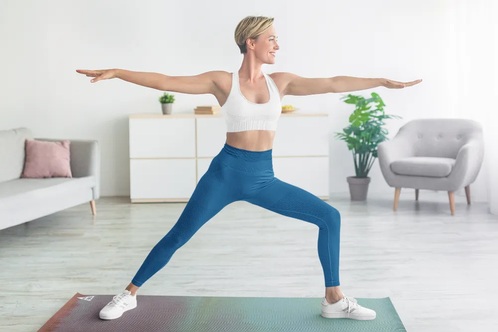Yoga Mat | 6mm Thick | Blue | Non-Slip | Eco Friendly | Yune Yoga | Dionysus