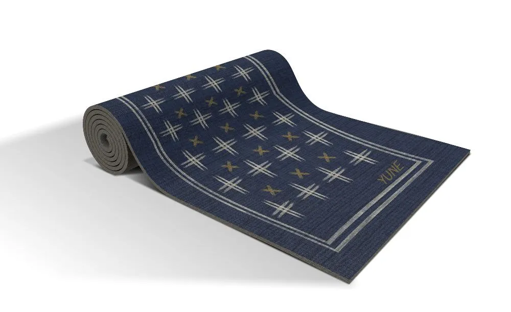 Yoga Mat | 6mm Thick | Blue | Non-Slip | Eco Friendly | Yune Yoga | Sakura